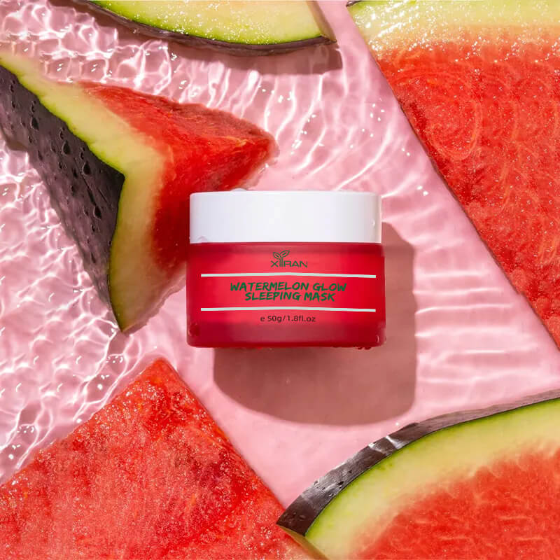private label facial brightening hydrating reduces pigmentation and dark spots watermelon sleeping mask
